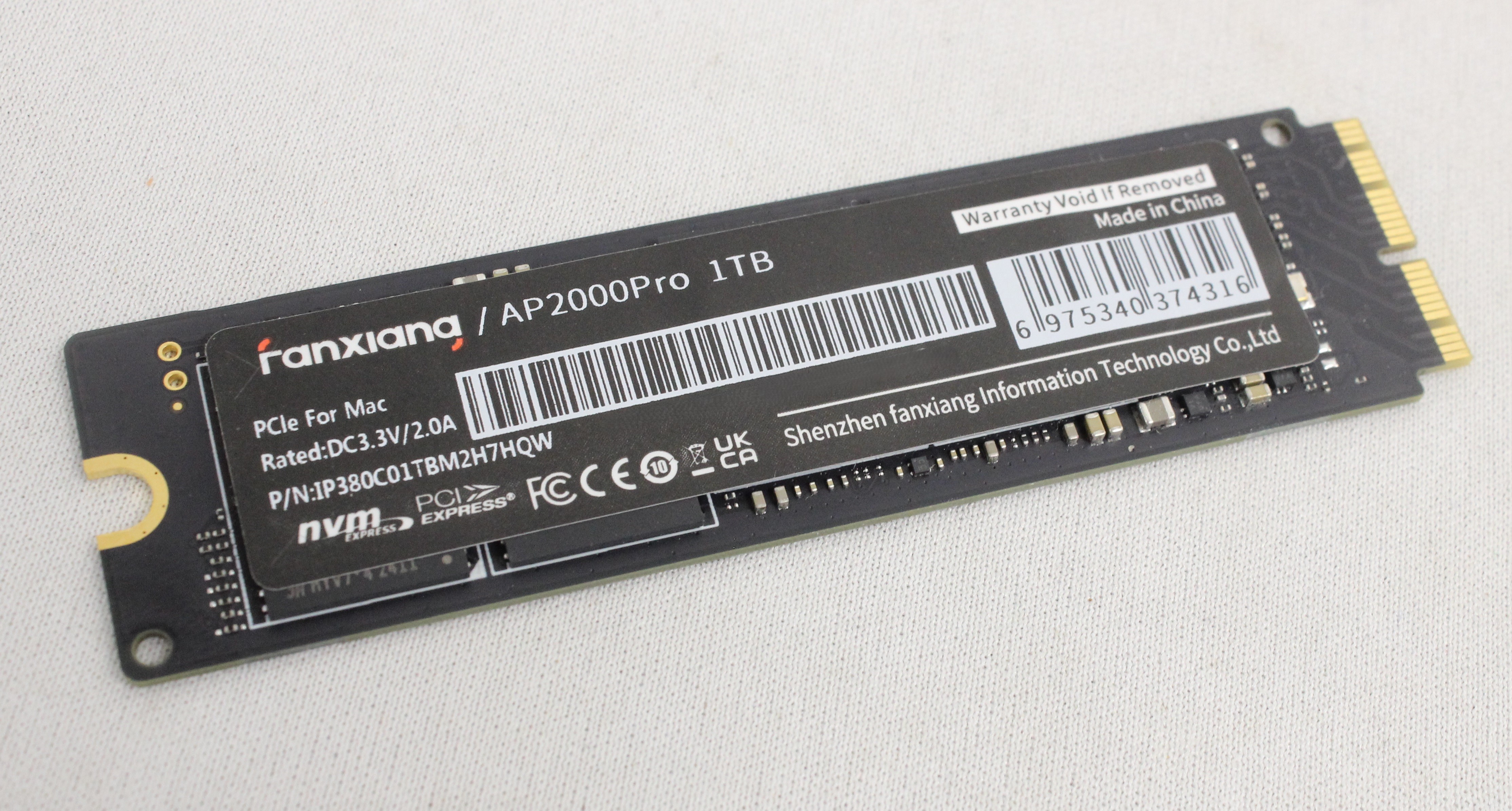 Like New Fanxiang 1TB AP2000 Pro PCIe NVMe M.2 SSD for Mac (NR